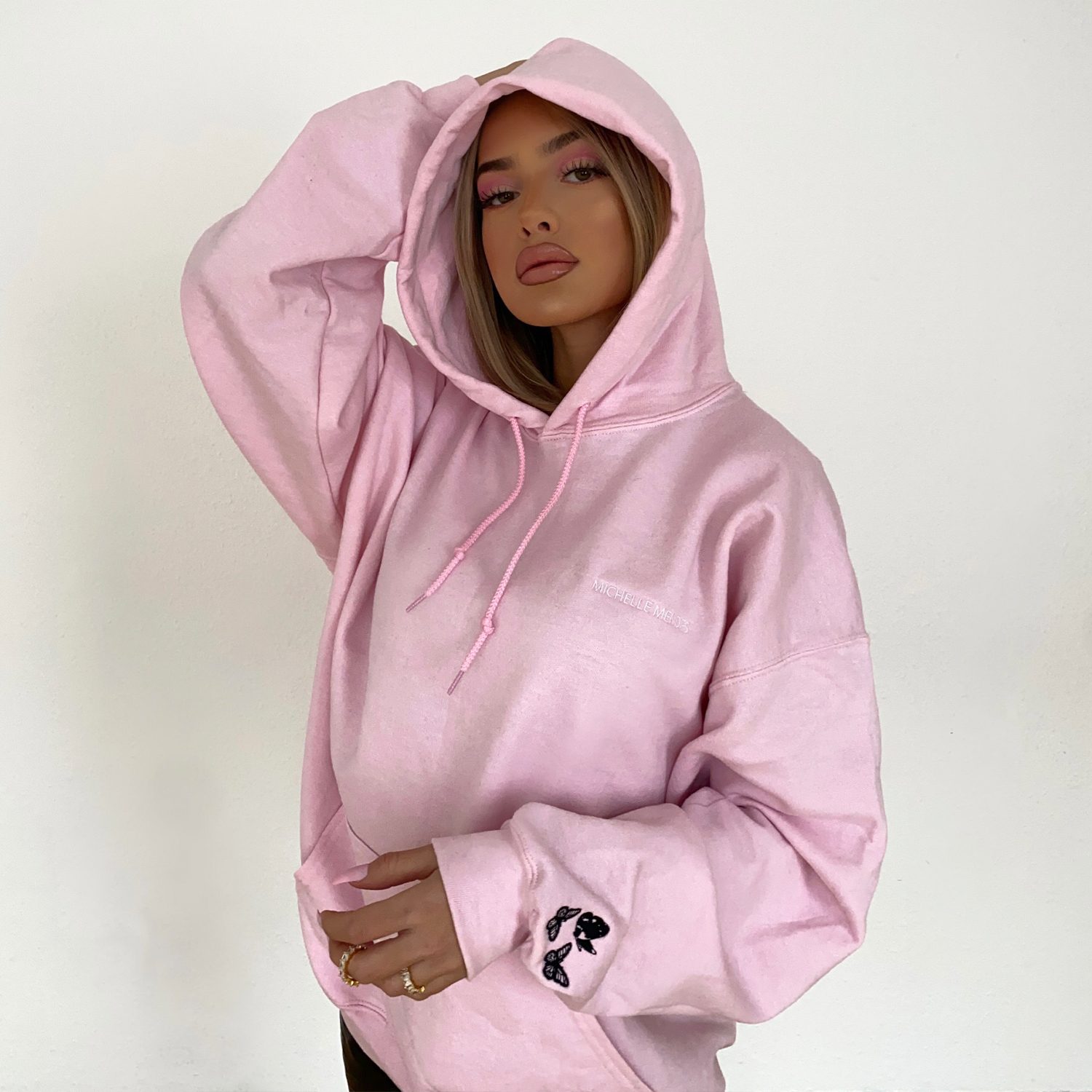 Merch Hoodies | Textiles Rosa and | Schmetterling | Fashion Hoodie