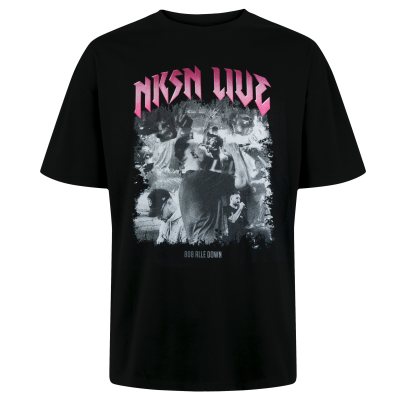 NKSN Live T-Shirt Schwarz